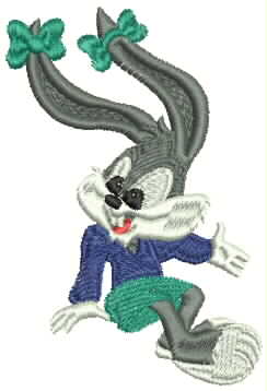 Rabbit embroidery design