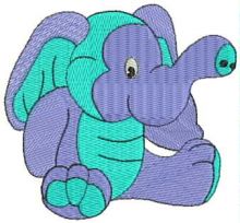 Elefant embroidery design