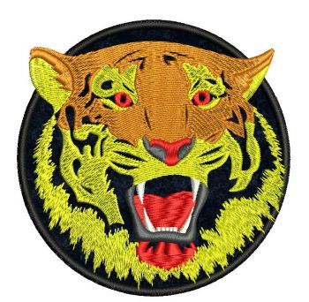 Tiger embroidery design