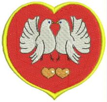 Valentine embroidery design